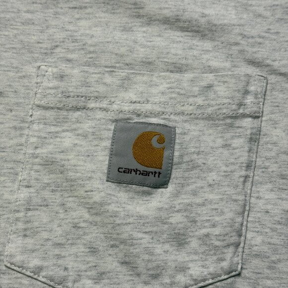 Carhartt WIP Men's Pocket T-Shirt - White / Light Grey - Picture 3 of 7
